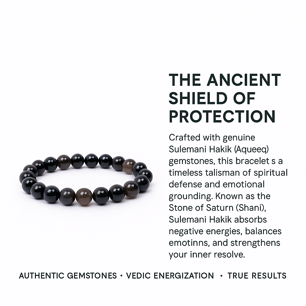 AstroJeet Sulemani Hakik (Aqueeq) Bracelet