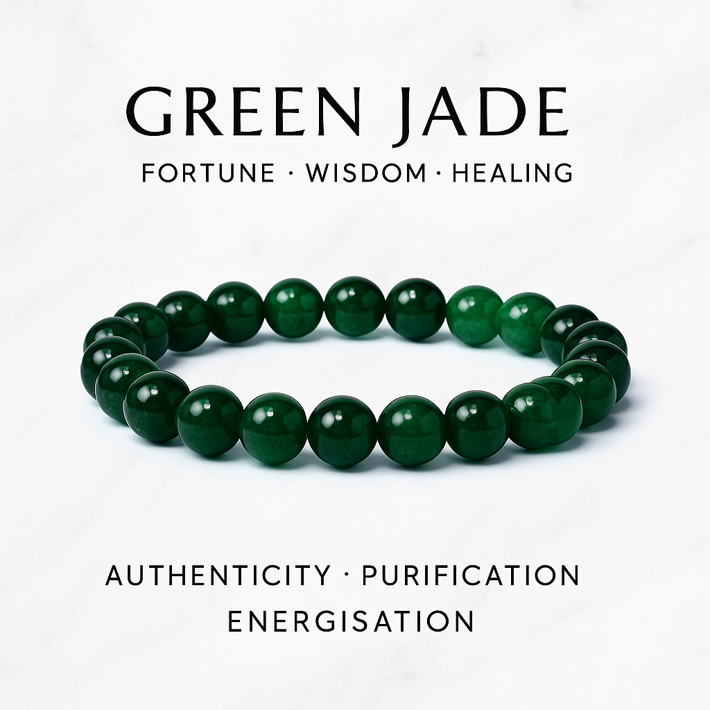 AstroJeet Green Jade Bracelet – Fortune, Luck & Emotional Healing