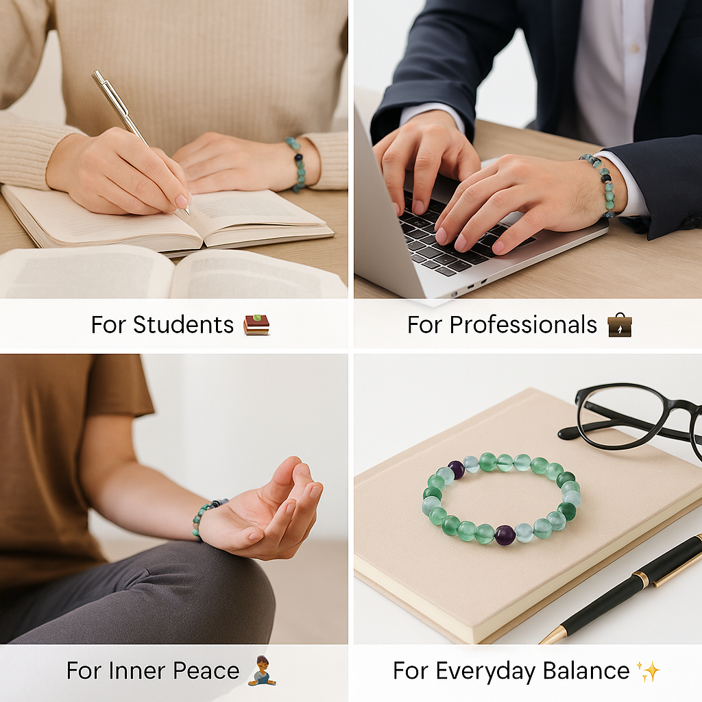 AstroJeet Multi-Fluorite Bracelet – Focus, Study & Memory Support