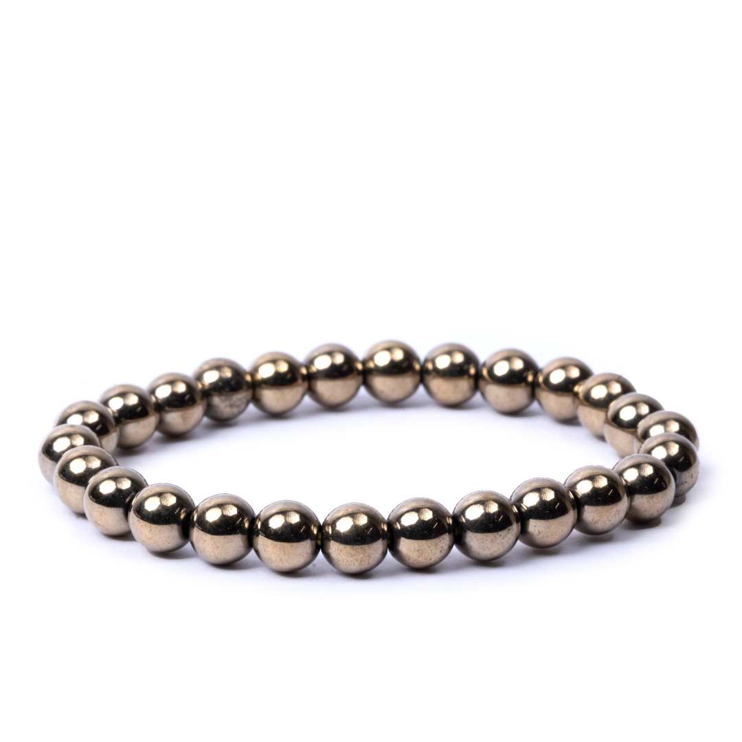 AstroJeet Golden Hematite Bracelet – Confidence, Protection & Power