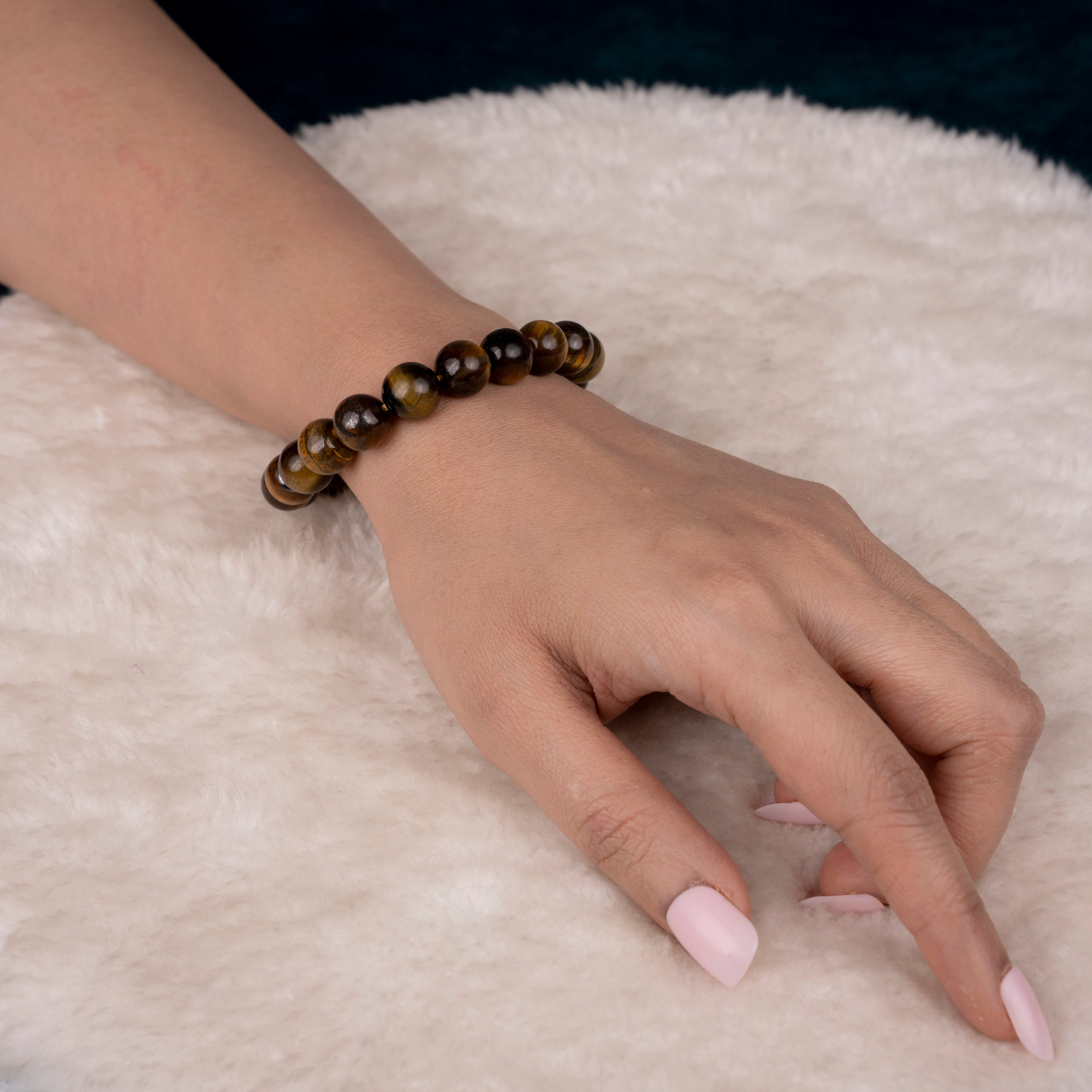 🐅 AstroJeet Tiger Eye Bracelet – Stone of Courage, Focus & Protection